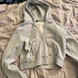 brandy melville cropped zip up